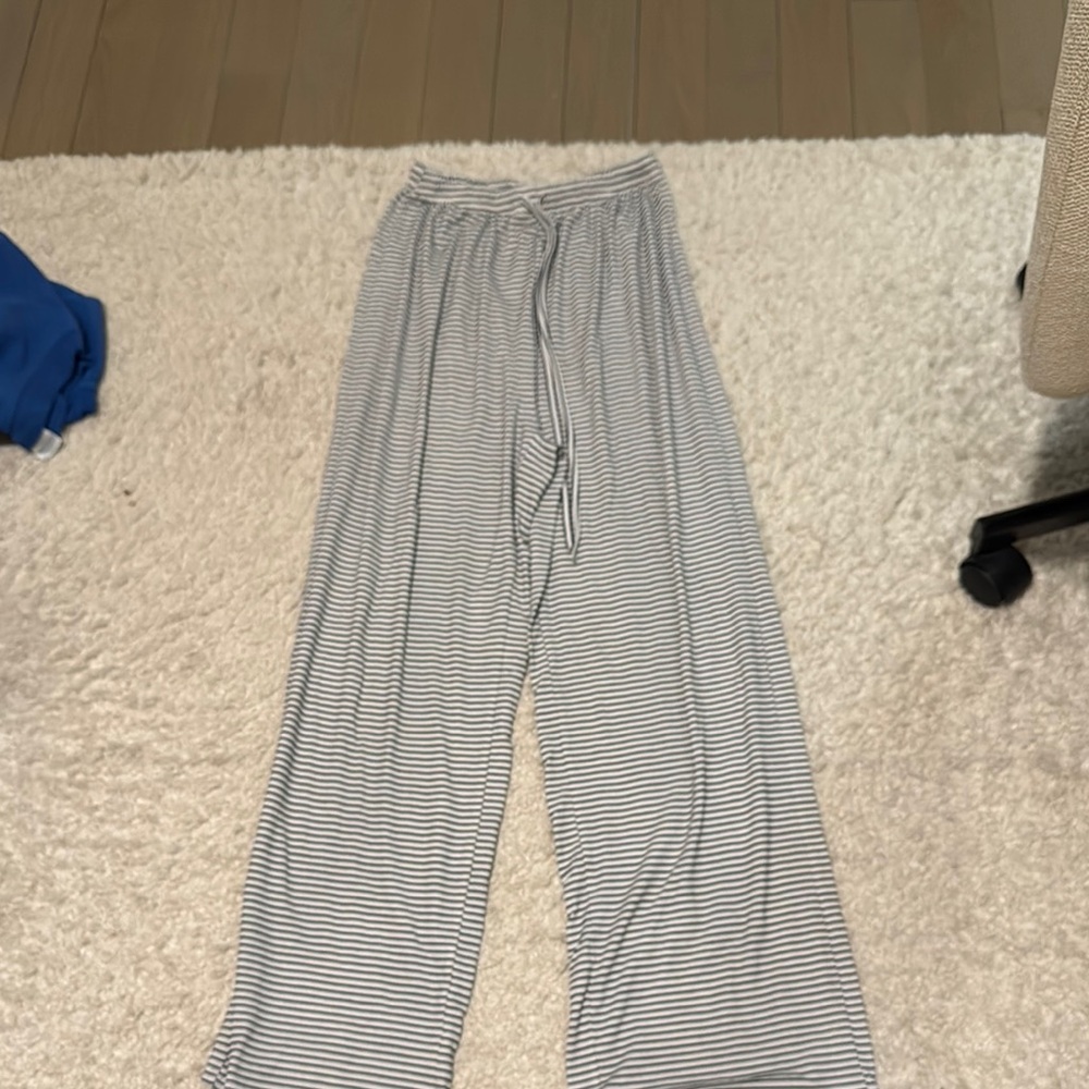 Amazon Striped Women's Pants - Black and White